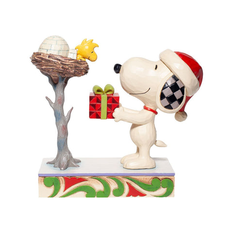 SNOOPY & WOODSTOCK WITH GIFT