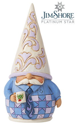 LIMITED EDITION PURPLE GNOME HOLDING HOLIDAY COFFEE CUP