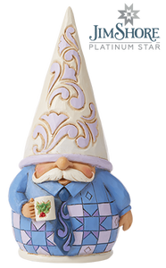 LIMITED EDITION PURPLE GNOME HOLDING HOLIDAY COFFEE CUP