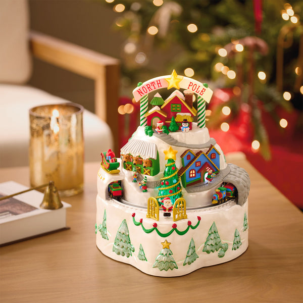 Hallmark North Pole Village Tabletop Decoration With Light, Sound and Motion