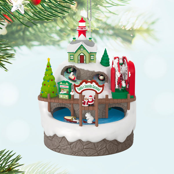 Hallmark Santa's Seaside Carnival Musical Ornament With Light and Motion