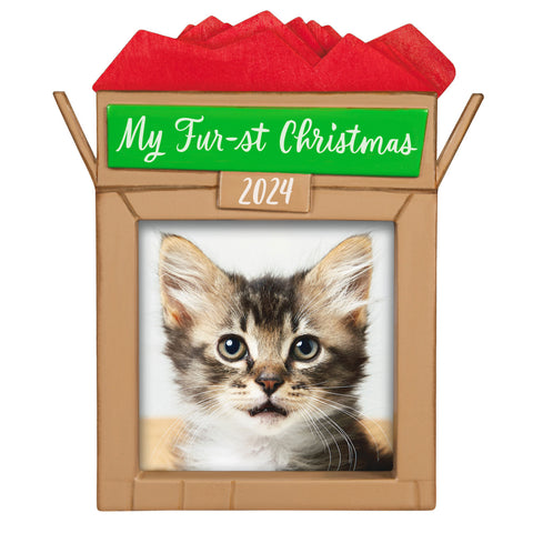 Hallmark Pet's Fur-st Christmas 2024 Photo Frame Ornament