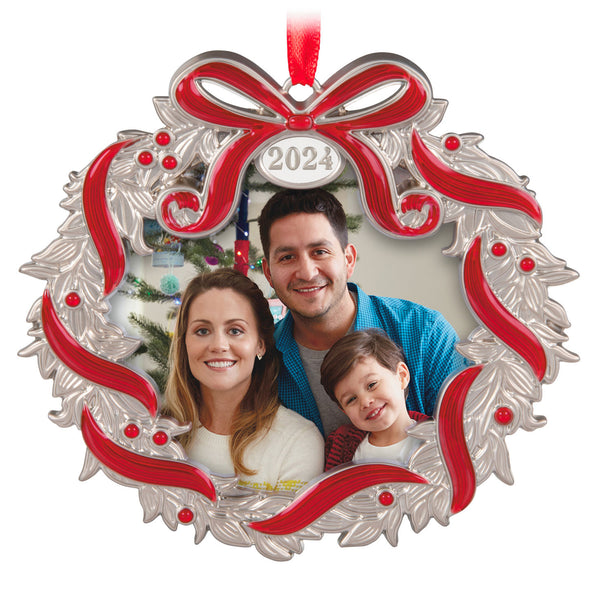 Hallmark Our Family Christmas 2024 Metal Photo Frame Ornament