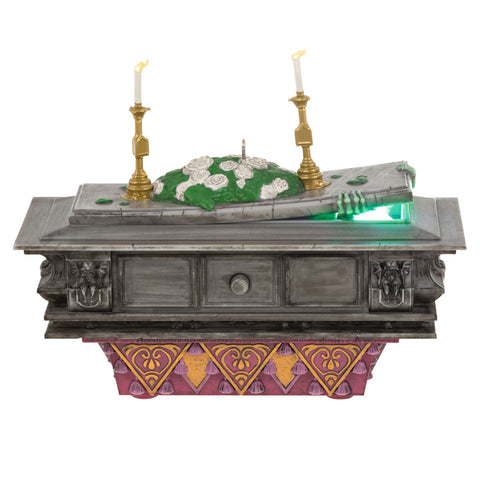 Hallmark Disney The Haunted Mansion Collection The Coffin in the Conservatory Ornament With Light and Sound