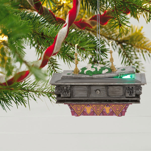 Hallmark Disney The Haunted Mansion Collection The Coffin in the Conservatory Ornament With Light and Sound