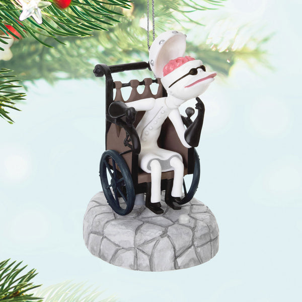 Hallmark Disney Tim Burton's The Nightmare Before Christmas Dr. Finkelstein Ornament With Light and Sound