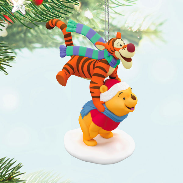 Hallmark Disney Winnie the Pooh Leapfrogging Friends Ornament