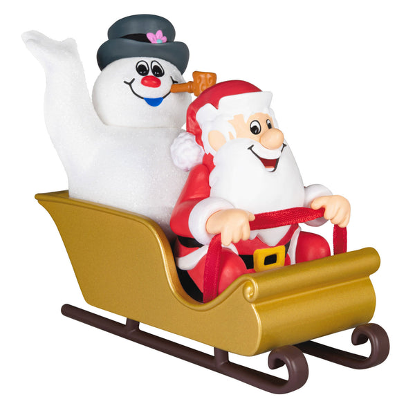 Hallmark Frosty the Snowman™ Frosty and Santa Ornament