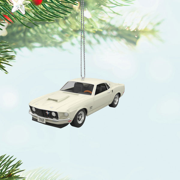 Hallmark Mini Lil' Classic Cars 1969 Ford Mustang Boss 429 2024 Metal Ornament, 0.7"