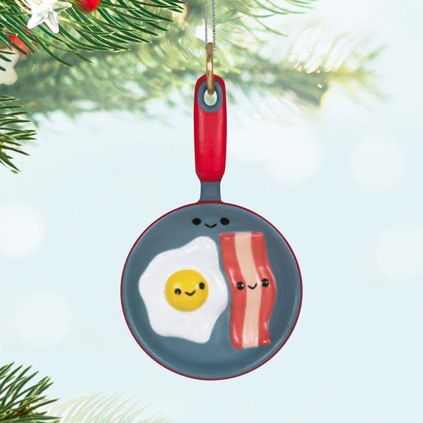 Hallmark Mini Better Together Bacon and Eggs Ornament, 1.38"