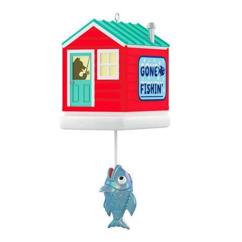 Hallmark Mini Fishing for Fun Ornament With Light, 1.39"