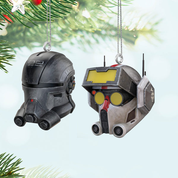 Hallmark Mini Star Wars: The Bad Batch™ Echo™ and Tech™ Ornaments, Set of 2