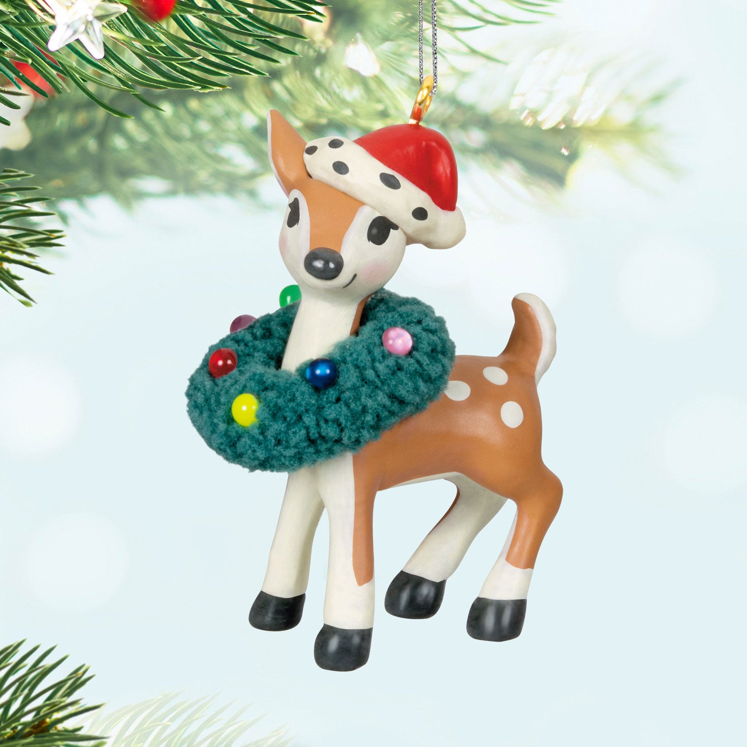 Hallmark Mini Retro Reindeer Ornament, 1.41"